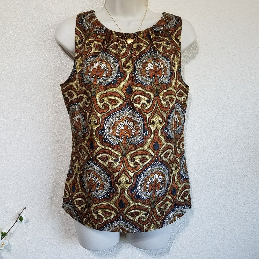 Milly New York Paisley Silk Blouse